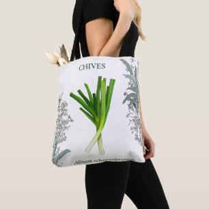 Chives — Allium schoenoprasum Tote Bag