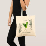 Chives — Allium schoenoprasum Tote Bag<br><div class="desc">A refined botanical illustration of chives,  inspired by Allium schoenoprasum,  ideal for kitchen and garden enthusiasts.</div>