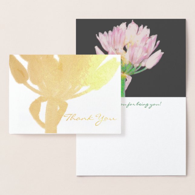 Chives Flower Foil Card (Display)