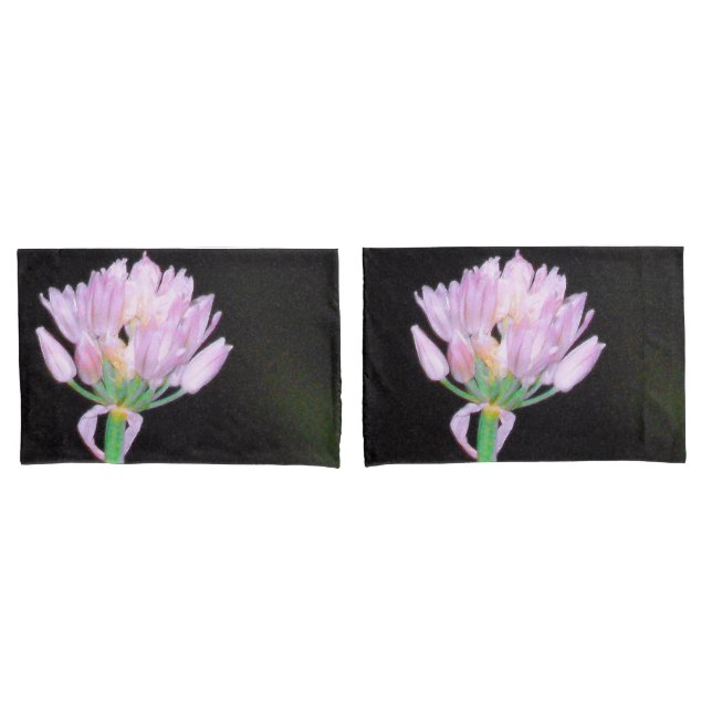 Chives Flower Pillowcase (Front-Set)
