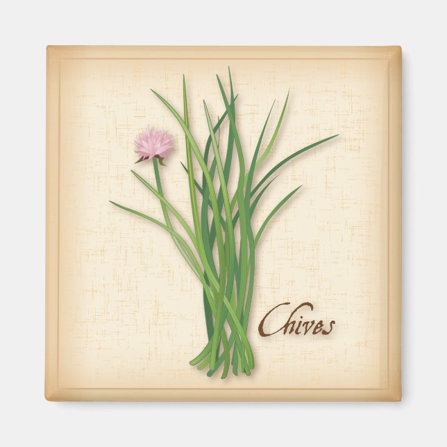 Chives Herb Magnet (Front)