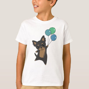 Chiwawa Dog Flies Up With Balloons T-Shirt