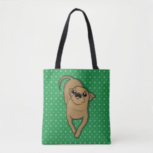 Chiwawa Dog Pose Sac fourre-tout Vert