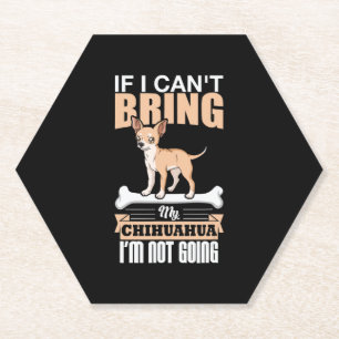 Chiwawa Gift Chihuahua Chi Dog Owner Paper Coaster