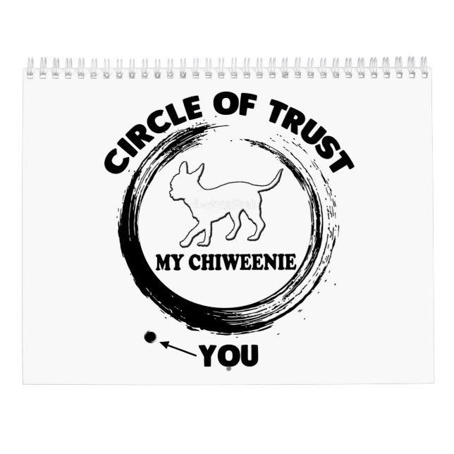 Chiweenie Calendar Gifts for Dad Mom Women Grandma (Back)