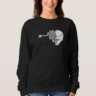 Chiweenie Dog Paw Heartbeat Pet Owner Veterinarian Sweatshirt