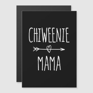 chiweenie mama chihuahua mom gift magnetic invitation
