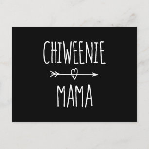 chiweenie mama chihuahua mom gift postcard