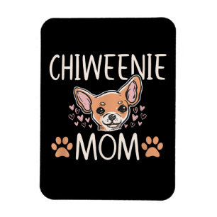chiweenie mom chihuahua cute dog owner love lover magnet