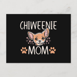 chiweenie mom chihuahua cute dog owner love lover postcard