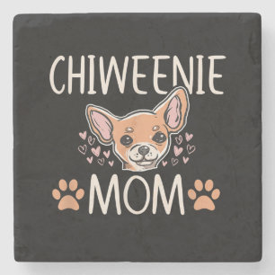 chiweenie mom chihuahua cute dog owner love lover stone coaster