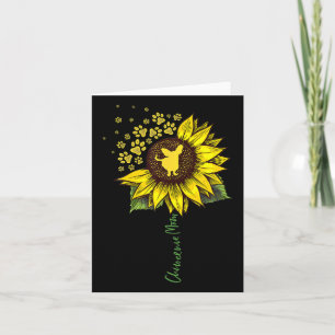 Chiweenie Mom Sunflower Chiweenie Gifts Dog Mom Ma Card