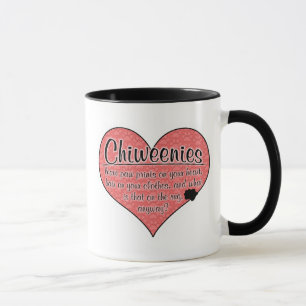 Chiweenie Paw Prints Dog Humour Mug