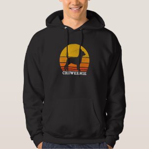 Chiweenie Sunset Retro Vintage Chiweenie Dog Lover Hoodie