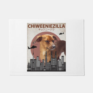 Chiweeniezilla Funny Chiweenie T-Shirt  Dog Lovers Doormat