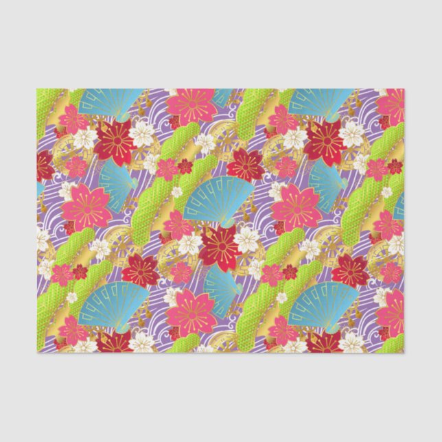 Chiyogami style tissue Paper (Front)