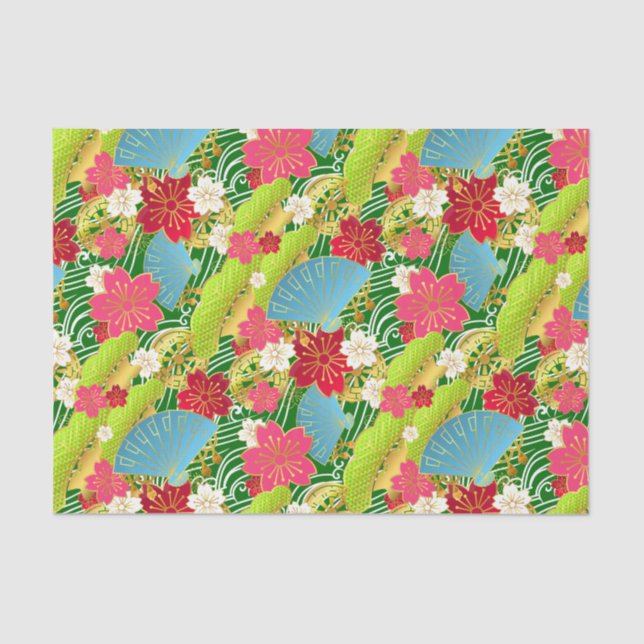 Chiyogami style tissue Paper (Front)