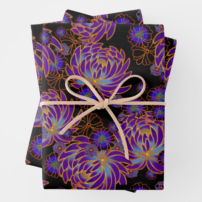 Chiyogami Yuzen Washi Style motif papier enveloppe (En situation)