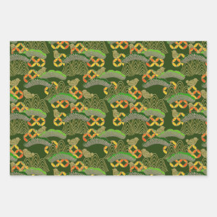 Chiyogami Yuzen Washi Style pattern Wrapping Paper Sheet