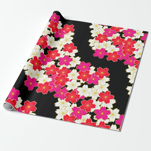 Chiyogami Yuzen Washi Styled Paper (Unrolled)