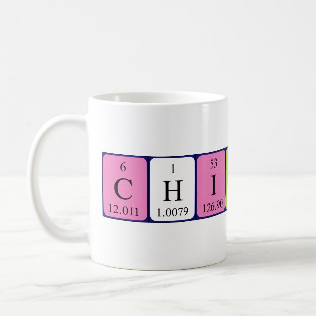 Chiyoko périodique nom de table mug (Gauche)