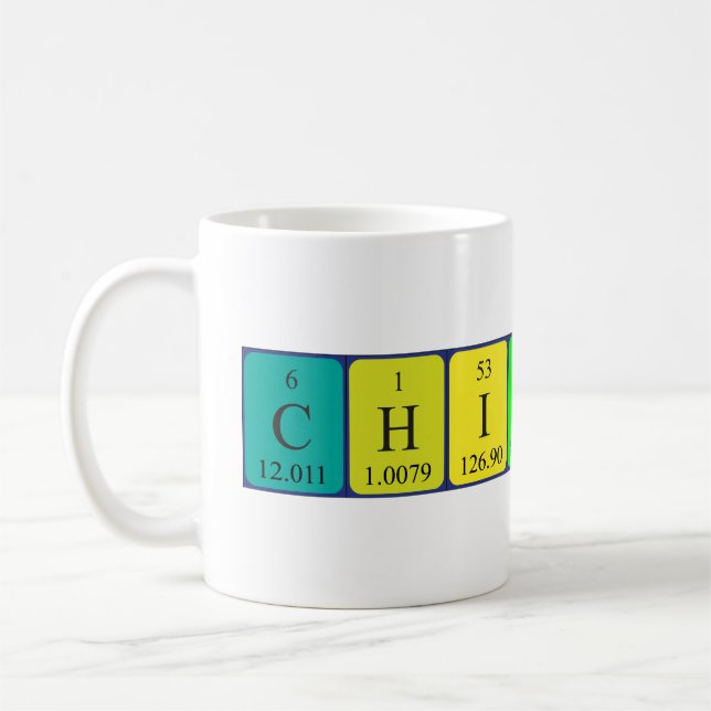 Chiyoko périodique nom de table mug (Gauche)