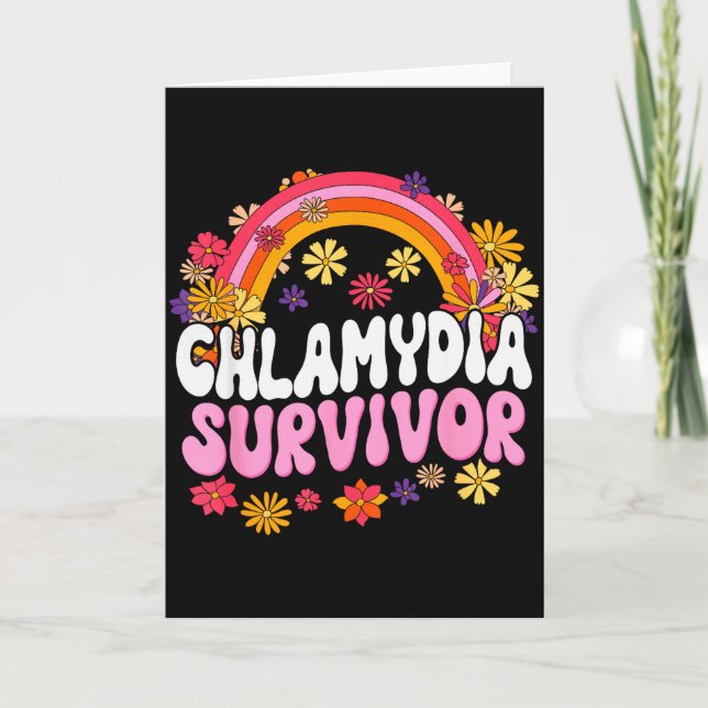 Chlamydia Survivor Funny Graphic  Card (Front)