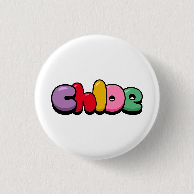 Chloe 1 Inch Round Button (Front)