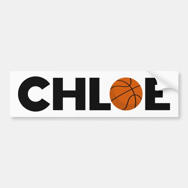 Chloe Basketball Bumper Sticker (Front)