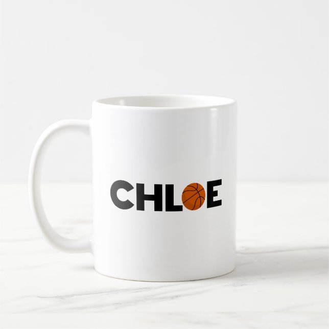 Chloe Basketball Café Mug (Gauche)