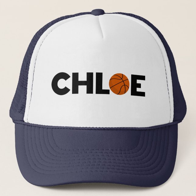 Chloe Basketball Trucker Hat (Front)