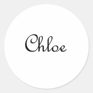 Chloe Classic Round Sticker