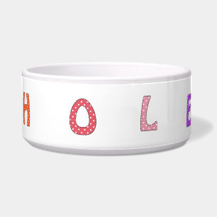 Chloe Dog Customized Named Food Bowl
