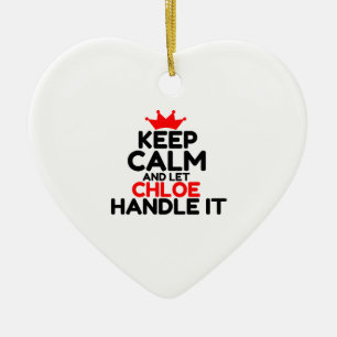 CHLOE HANDLE IT CERAMIC ORNAMENT