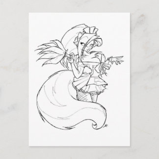 Chloe Maid Postcard