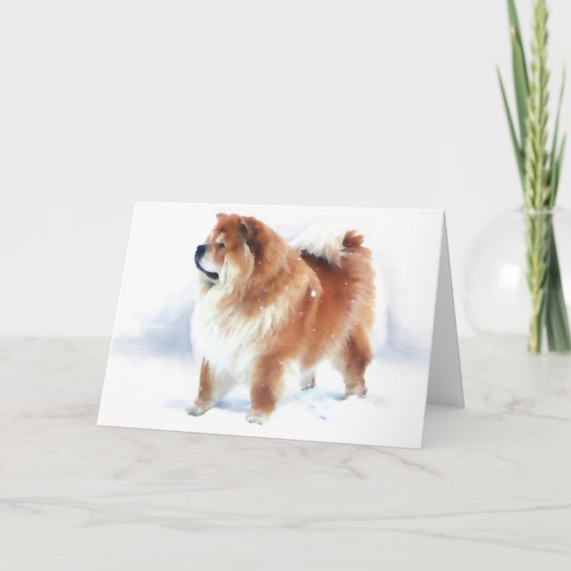 CHLOE STANDS IN THE SNOW card (Front)