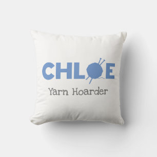 Chloe Yarn Hoarder Throw Pillow