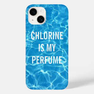 Chlorine Is My Perfume Swimming Pool Typographic Case-Mate iPhone 14 Case