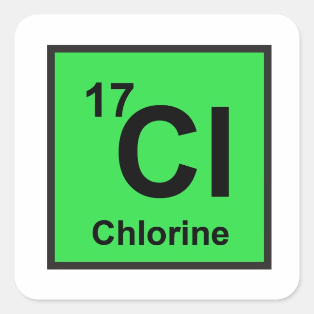 Chlorine Sticker (Front)