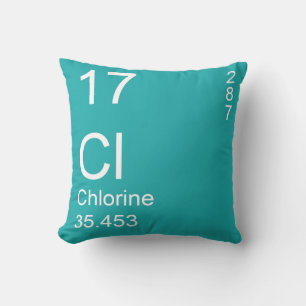 Chlorine Throw Pillow