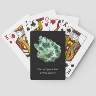 Chlorite Quartz Rock Crystal Cluster Playing Cards