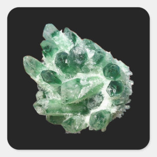 Chlorite Quartz Rock Crystal Square Sticker