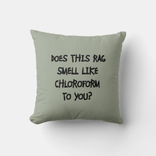 Chloroform Throw Pillow
