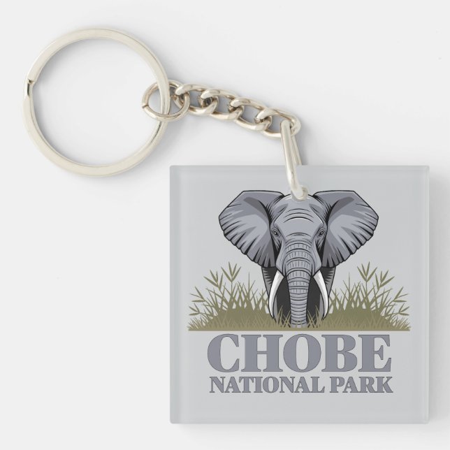 Chobe National Park Botswana Keychain (Front)