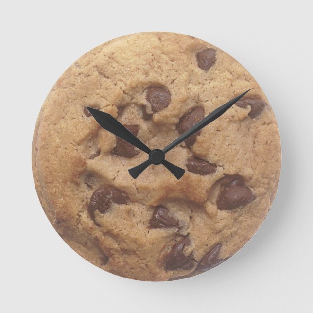 Choc Chip Cookie Round Clock (Front)