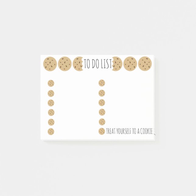 "Choc Chip Cookie" To Do List Post-it Notes (Front)