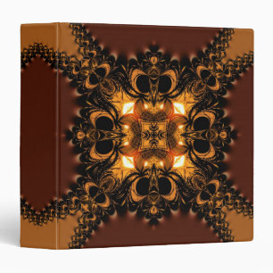 Choc Earth Fire Geometric Art Binder