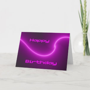 Choc électrique Fractal Carte d'anniversaire perso