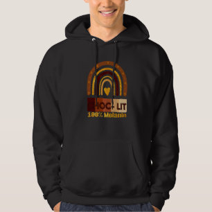 Choc Lit 100 Melanin Black Pride History Bhm Afric Hoodie