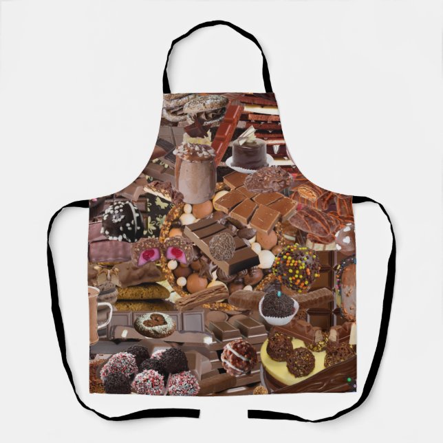 Chockablock Choc All-Over Print Apron (Front)